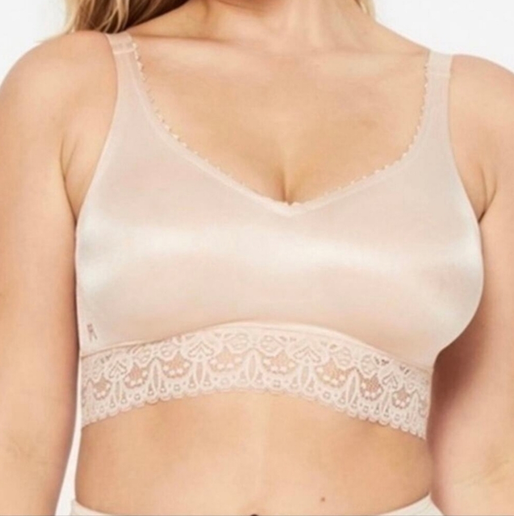 Ruby Ribbon Beige Lace Demiette